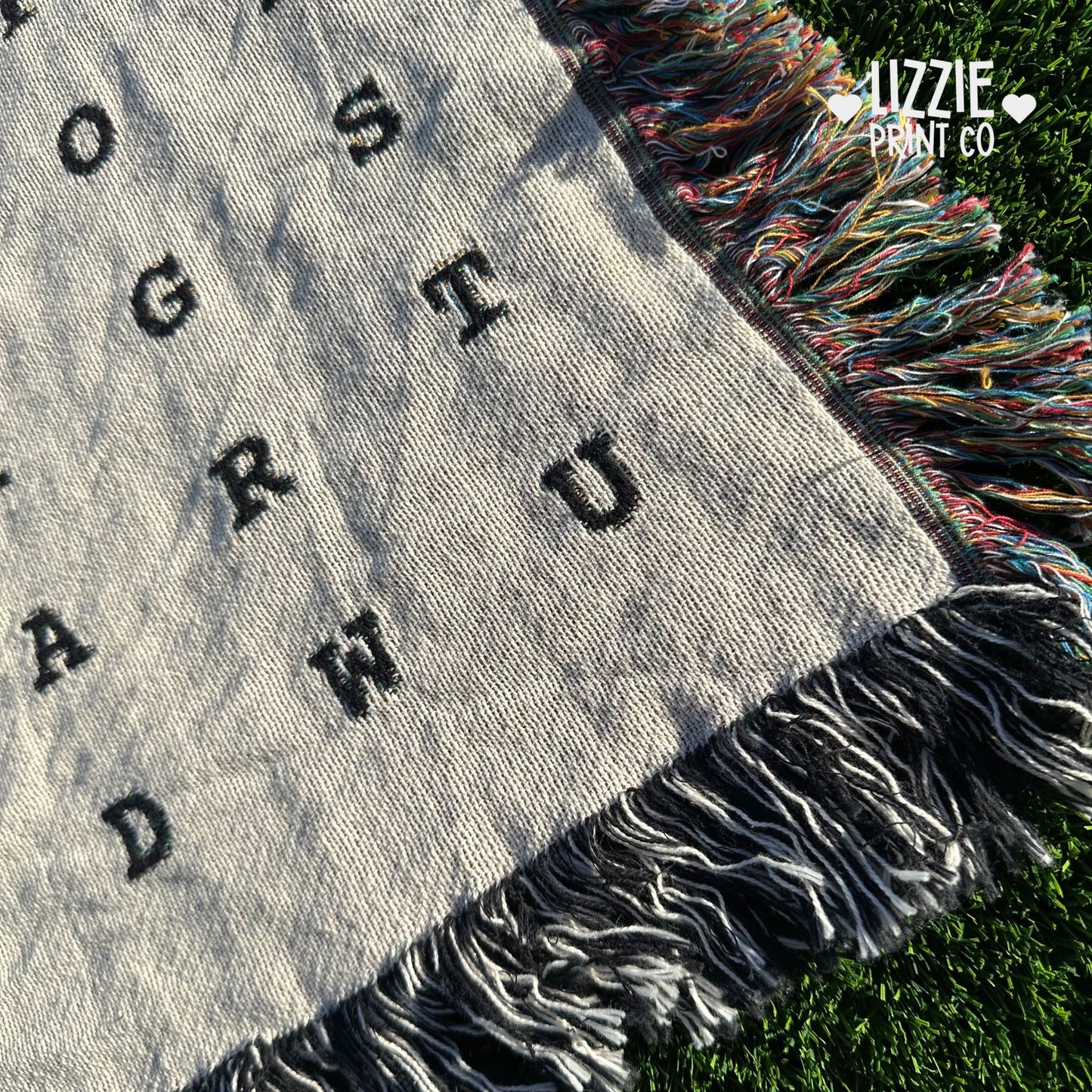 Word Search Throw Blanket